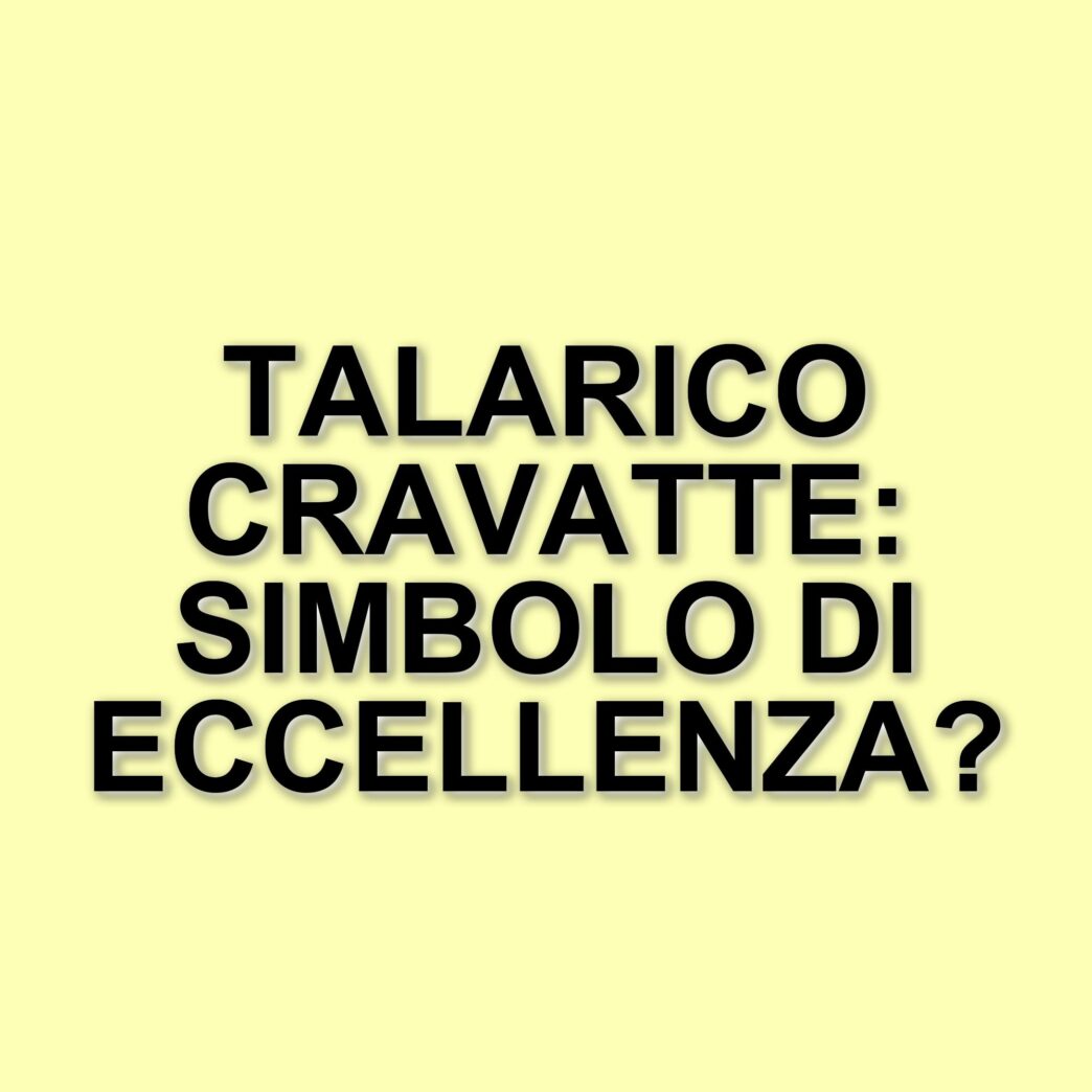 Talarico Cravatte celebra 25 anni di eccellenza con un francobollo dedicato