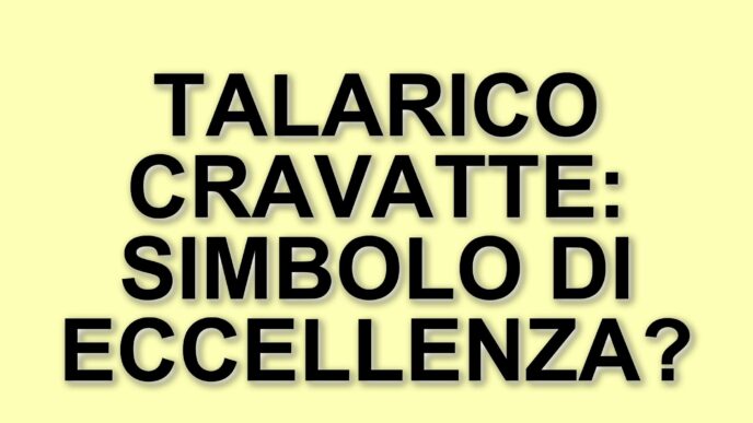Talarico Cravatte celebra 25 anni di eccellenza con un francobollo dedicato