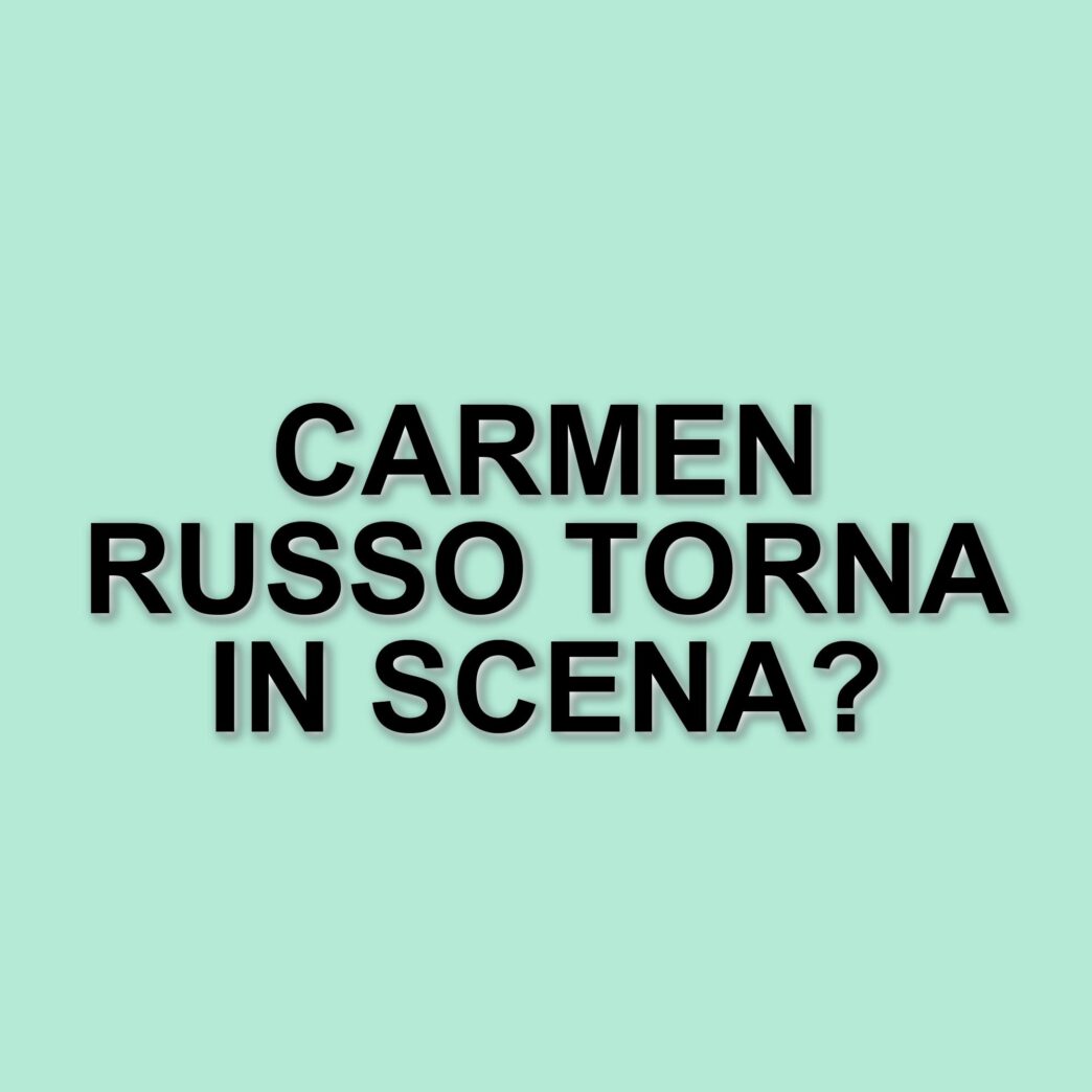 Carmen Russo: La showgirl italiana pronta a ritorna sul piccolo schermo