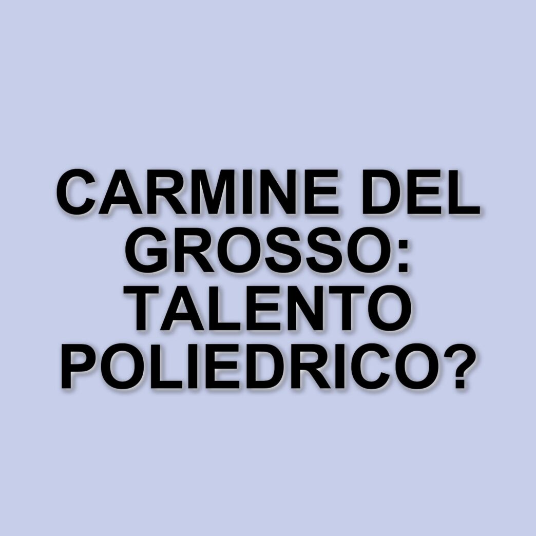 Carmine Del Grosso: il comico napoletano che conquista il pubblico con il suo umorismo pungente