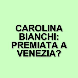 Carolina Bianchi premiata al Leone d’Argento della Biennale Danza: un riconoscimento alla sua arte audace