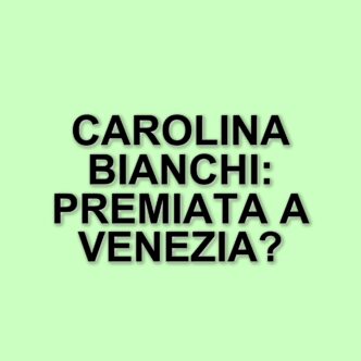 Carolina Bianchi premiata al Leone d’Argento della Biennale Danza: un riconoscimento alla sua arte audace