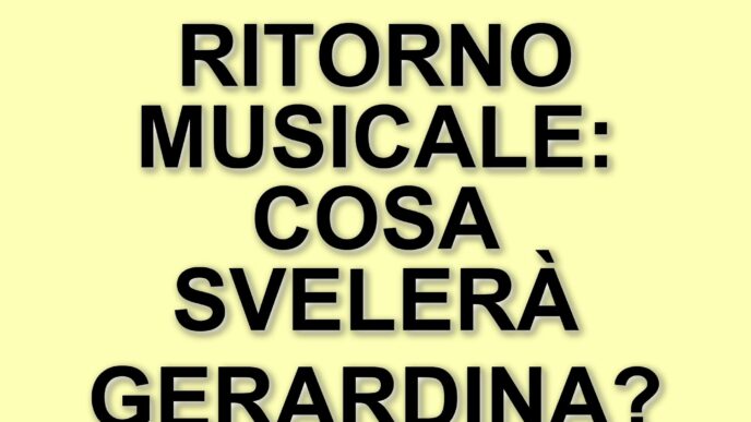 Gerardina Trovato parla della sua infanzia e annuncia il ritorno con un nuovo singolo