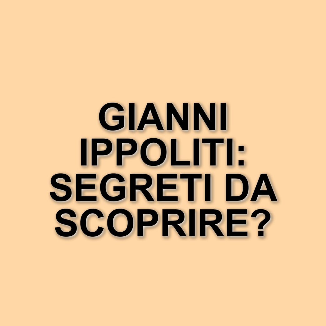 Gianni Ippoliti: il mistero di un volto noto della televisione italiana