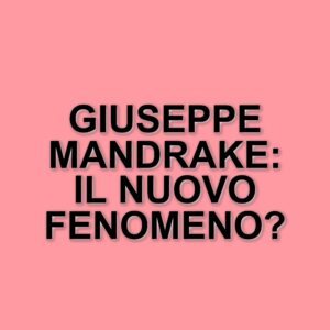 Giuseppe Mandrake Ninno: il comico brindisino che conquista il pubblico con ironia e social