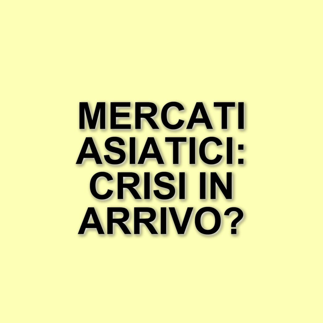 Mercati asiatici in crisi: il peso dei dazi di Trump sulla guerra commerciale