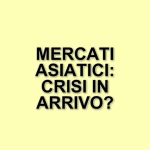 Mercati asiatici in crisi: il peso dei dazi di Trump sulla guerra commerciale