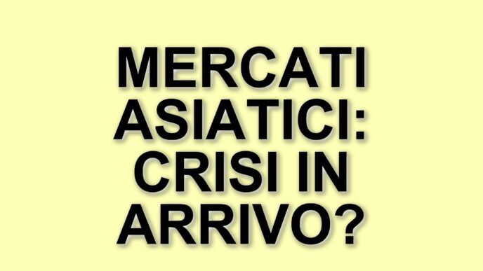 Mercati asiatici in crisi: il peso dei dazi di Trump sulla guerra commerciale