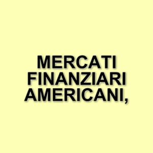 I mercati americani tentano un recupero dopo i crolli legati ai dazi di Trump