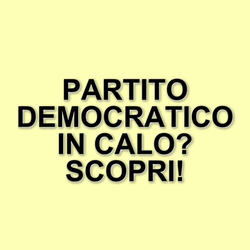 Politica italiana in crisi: i sondaggi di YouTrend rivelano un calo per il PD e un congelamento generale