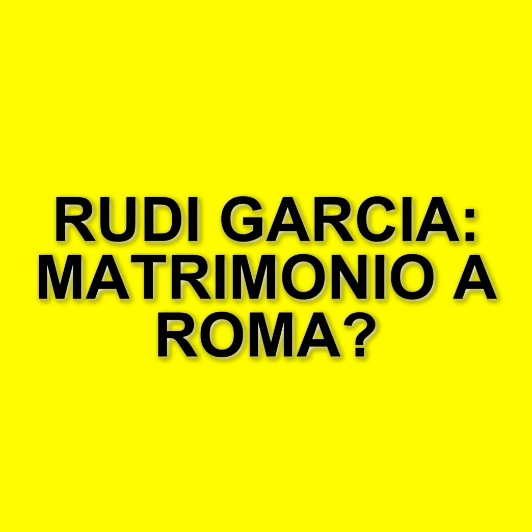 Rudi Garcia e Francesca Brienza: il matrimonio romano del tecnico e della giornalista