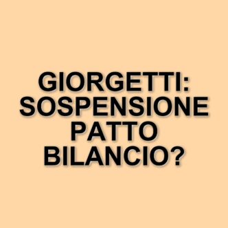 Proposta audace di Giorgetti: sospendere il patto di bilancio dell'Unione Europea