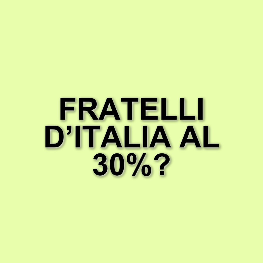 Crescono le preferenze politiche in Italia: i dati del sondaggio Swg per Tg La7