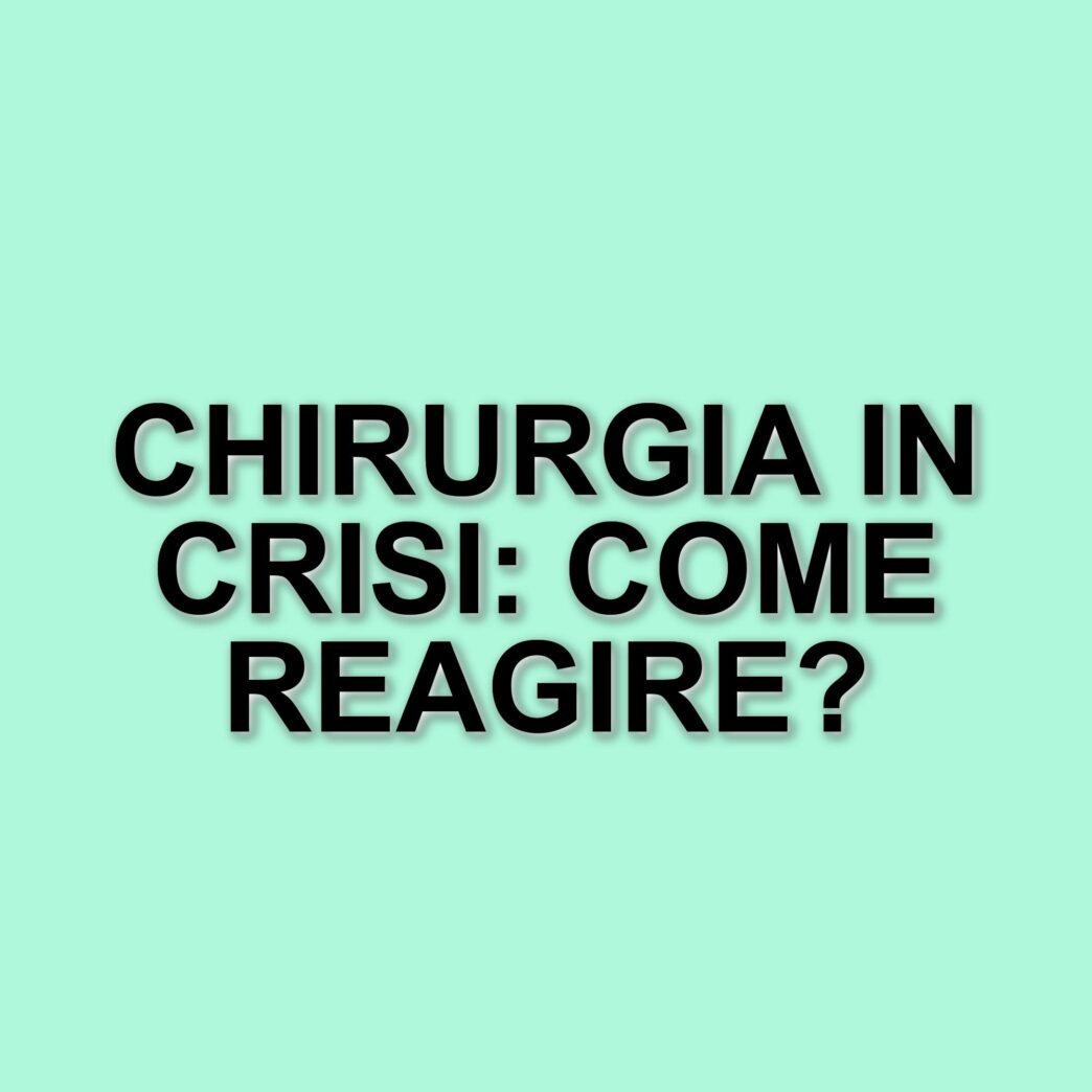 L'allerta dei chirurghi italiani: il rischio di una carenza di professionisti nel settore