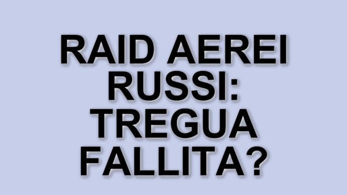 Raid russi contro le infrastrutture energetiche continuano nonostante l'accordo di tregua