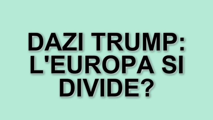 L'Unione Europea si prepara a rispondere ai dazi di Trump: le strategie in discussione