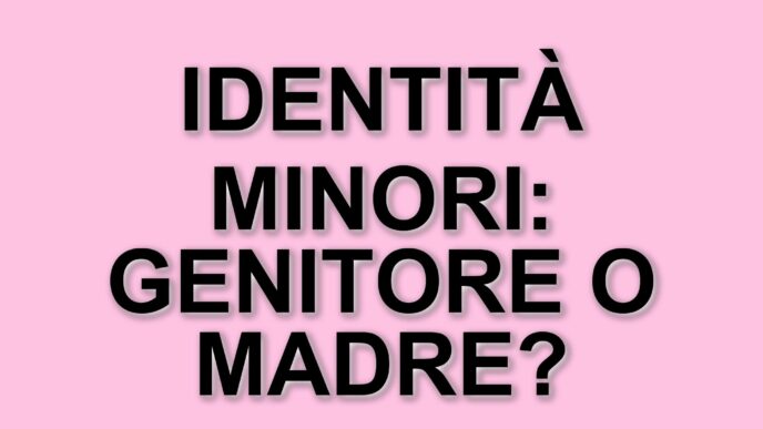 La cassazione stabilisce: "Genitore" al posto di "Padre" e "Madre" nei documenti d'identità dei minori