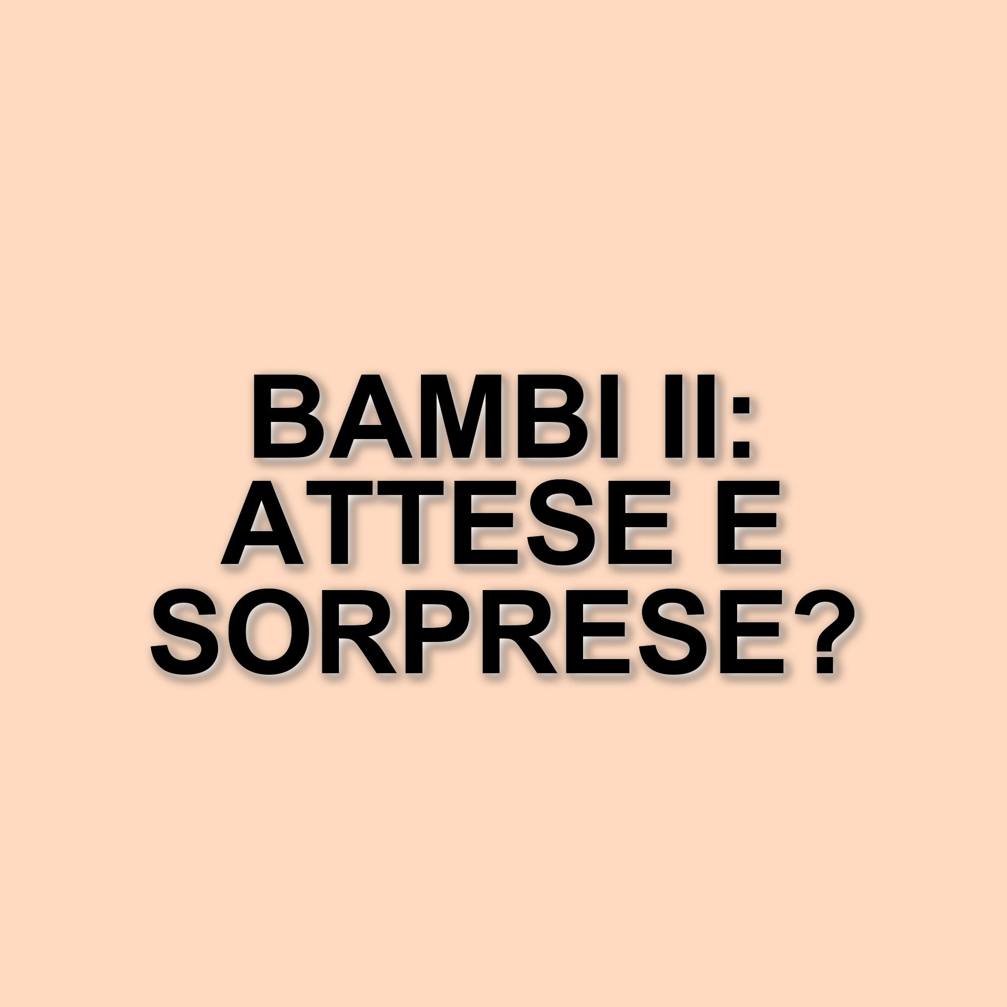 I sequel nel cinema: il lungo viaggio di Bambi e il suo interquel