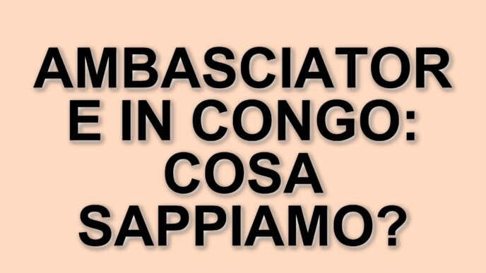 La Misteriosa Morte Dell'Ambasciatore Luca Attanasio: Nuovi Sviluppi E Interrogativi