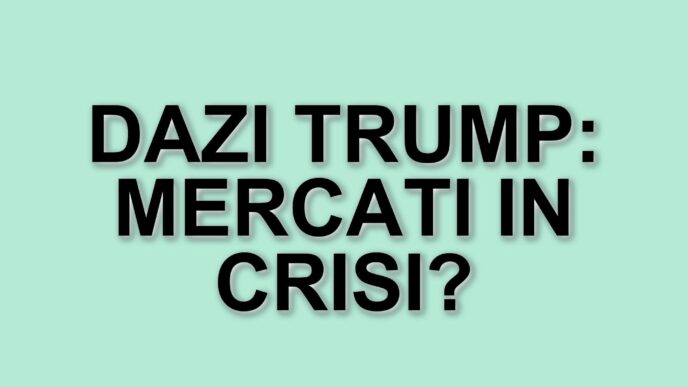 Mercati in crisi: l'impatto dei dazi di Trump sull'economia italiana e europea