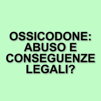 L'Ossicodone E Il Suo Impatto Sociale: Dalla Medicina All'Abuso