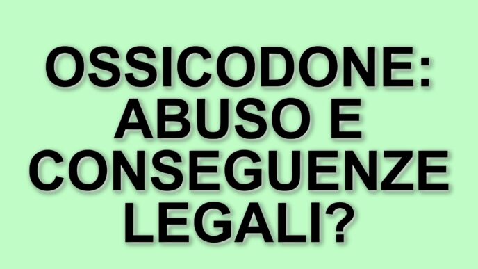 L'Ossicodone E Il Suo Impatto Sociale: Dalla Medicina All'Abuso
