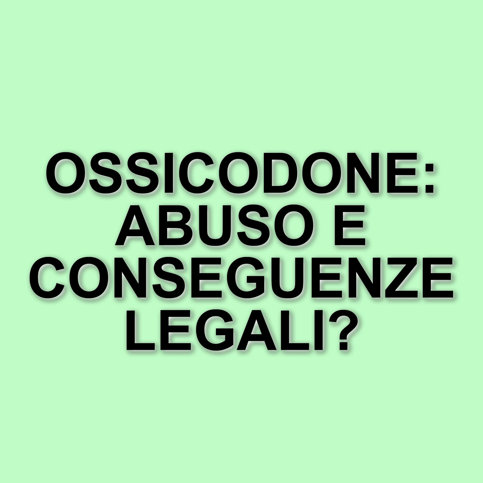 L'ossicodone e il suo impatto sociale: dalla medicina all'abuso