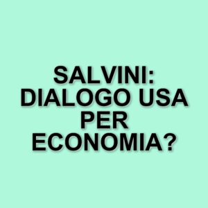 Matteo Salvini a Firenze: un appello per cambiare le politiche europee e rafforzare i legami con gli Stati Uniti