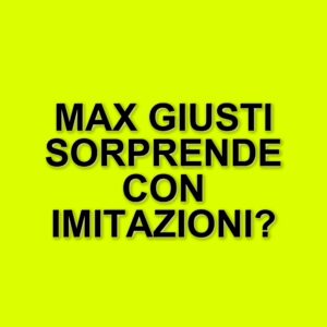 Max Giusti torna a far ridere con le sue imitazioni nel GialappaShow