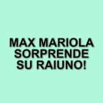 Max Mariola: il noto chef e influencer protagonista di Obbligo o Verità su Raiuno