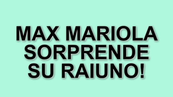 Max Mariola: il noto chef e influencer protagonista di Obbligo o Verità su Raiuno