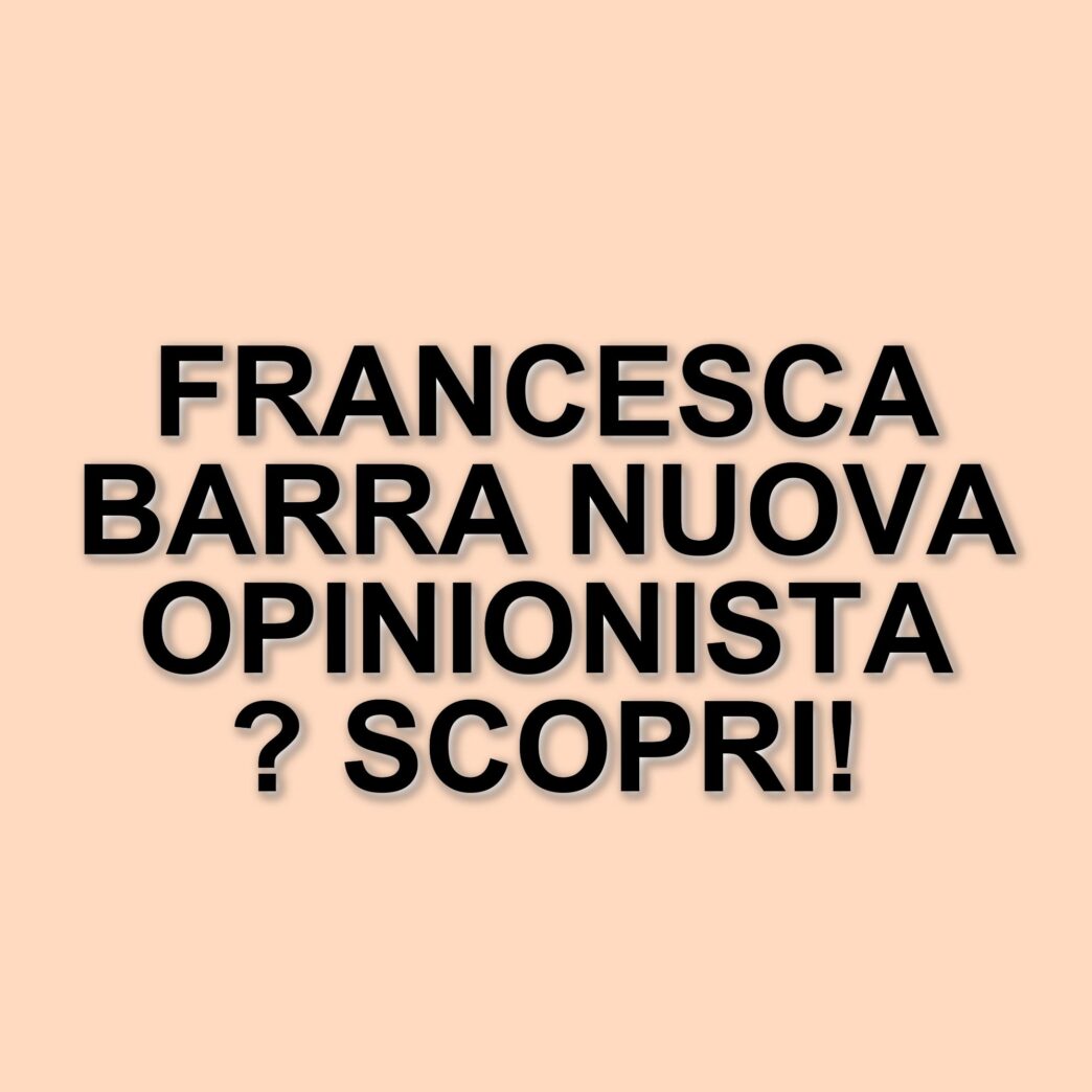Francesca Barra potrebbe essere l'opinionista del nuovo reality game "The Couple"