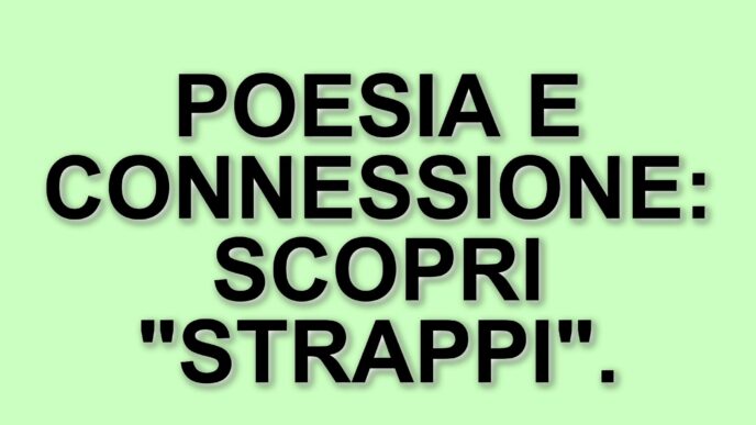 Strappi: il progetto di poesia di Sebastiano Aglieco che celebra l'intimità delle parole