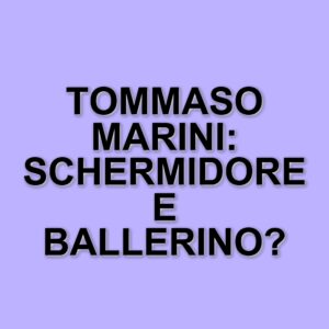 Tommaso Marini: il campione di scherma che sfida le convenzioni e conquista il palcoscenico
