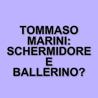 Tommaso Marini: il campione di scherma che sfida le convenzioni e conquista il palcoscenico