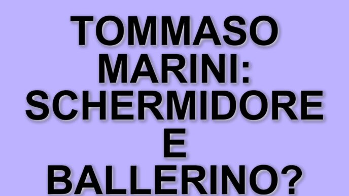 Tommaso Marini: il campione di scherma che sfida le convenzioni e conquista il palcoscenico