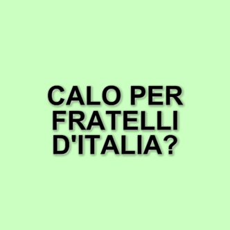 Sondaggio elettorale: Fratelli d'Italia e Pd in difficoltà, crescita per M5S, Lega e Forza Italia