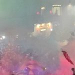 Assalto alla fontana del Carciofo durante i festeggiamenti per lo scudetto del Napoli nel 2023