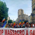 Circa 1.500 persone in corteo nel centro per chiedere pace e fine dei massacri a gaza