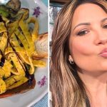 Giovanna civitillo sorprende a è sempre mezzogiorno con la sua frittata ripassata dallo chef persegani