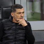 L’allenatore del milan sergio conceicao al quirinale con mattarella prima della finale di coppa italia