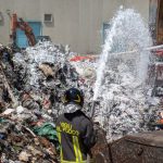 Nuovo incendio nella ditta Ecogreen Planet a Palo del Colle nella provincia di Bari