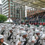 Oltre 300 alpini dell’esercito aprono la sfilata conclusiva della 96esima adunata nazionale a Biella