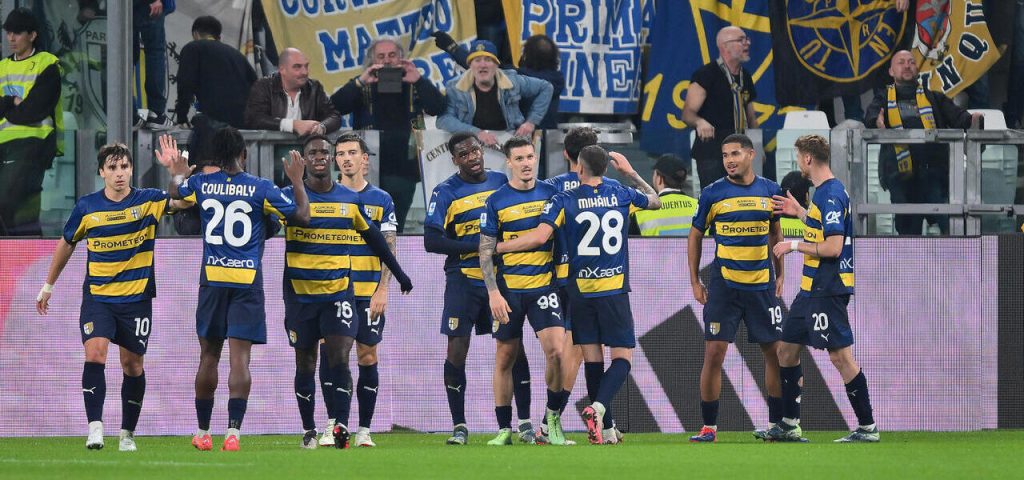 italian Serie A soccer match Juventus FC vs Parma Calcio