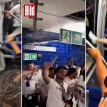 scontri fra tifosi di inter e paris saint-germain a monaco prima della partita di Champions