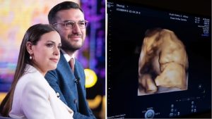 Claudia Dionigi e Lorenzo Riccardi annunciano il nome del secondo figlio a meno di due mesi dal parto