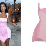 Rosa Perrotta conquista i social con un abito rosa Mon Blanche da 99 euro e vacanze di famiglia a Sperlonga