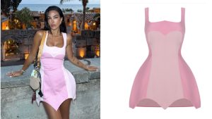 Rosa Perrotta conquista i social con un abito rosa Mon Blanche da 99 euro e vacanze di famiglia a Sperlonga